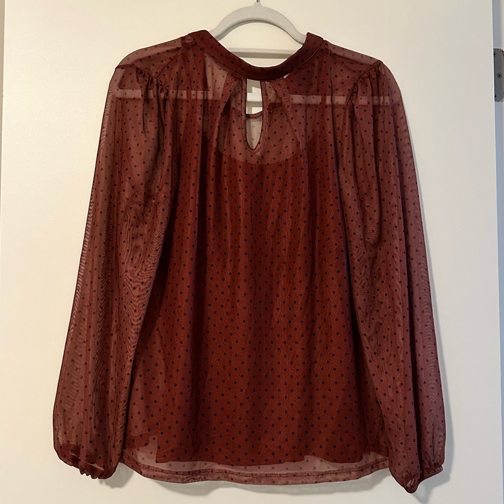 Pink sheer blouse - Picture 2 of 6